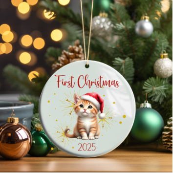 My Pets first Christmas - Ceramic bauble