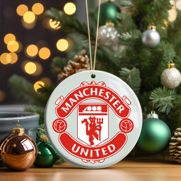 Your Football Team on a Ceramic Bauble – Personalised Christmas Decoration