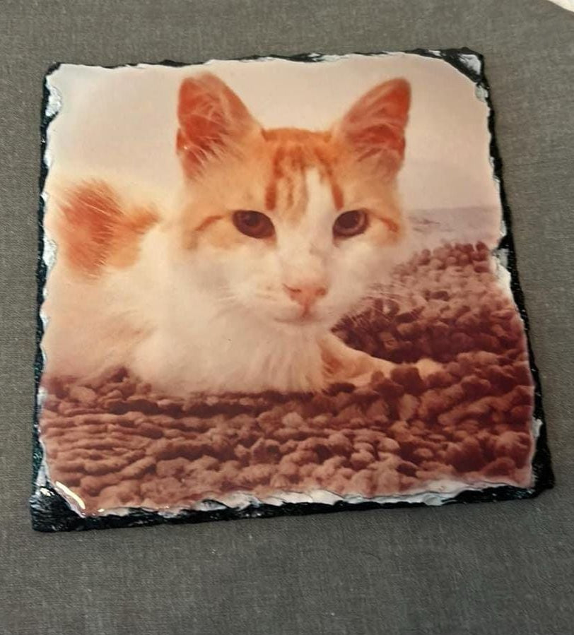 Personalised Square Photo Slate – Custom Picture Gift Keepsake